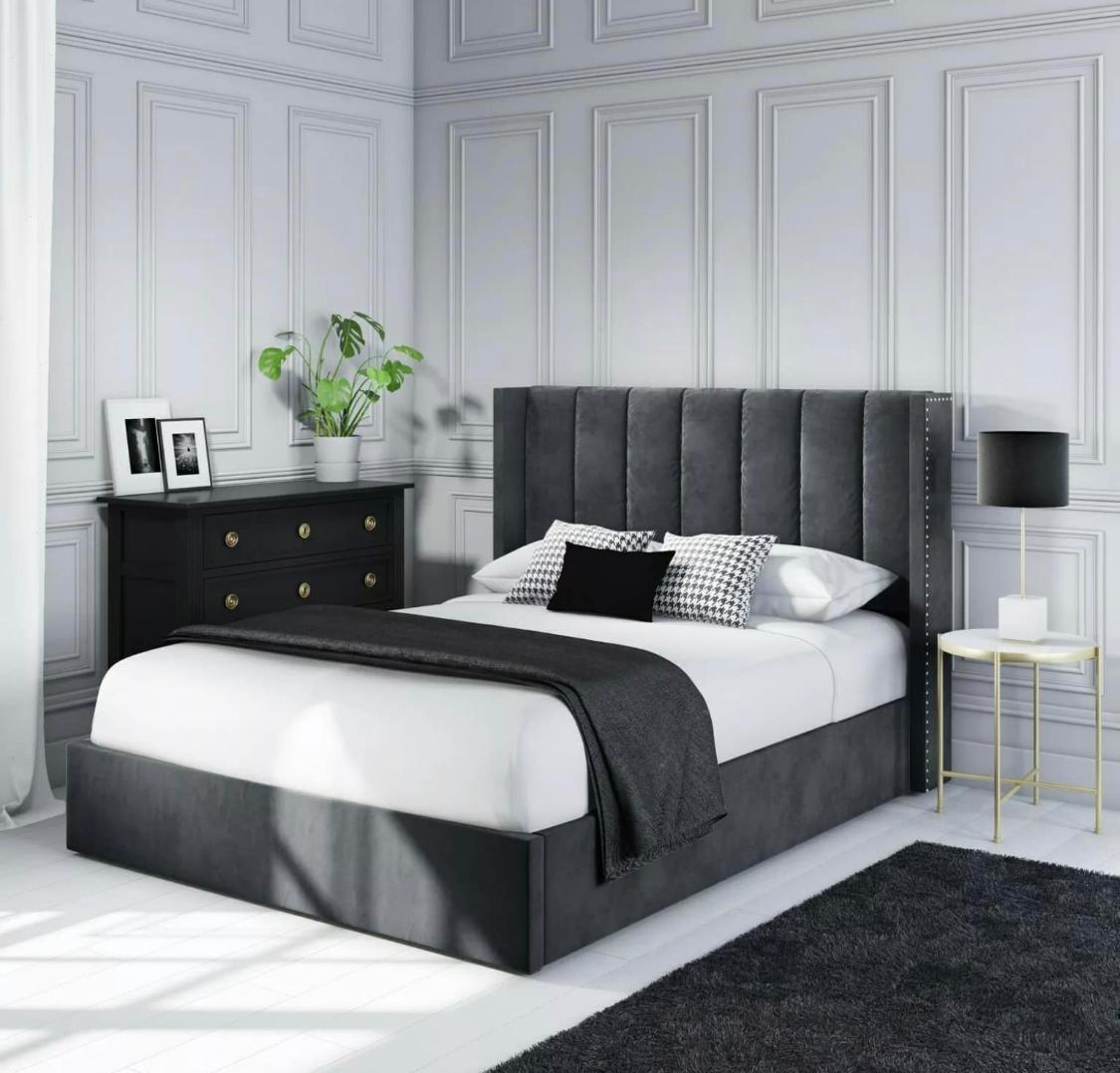 Luxxy Bliss Plush Velvet Bed Frame