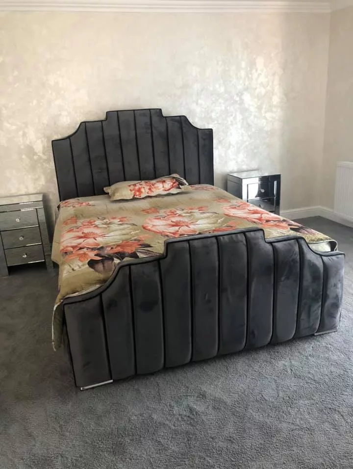 Notting Finer Plush Velvet  Bed Frame