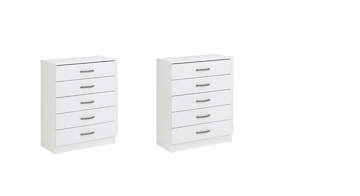 Chest Of Drawers X 2 Ready Made £179 ALL FURNITURE READY MADE  - Available in White or Oak